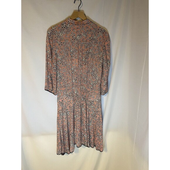 Zadig & Voltaire Raspail Print Flyers Poudre Floral Dress Size M NWT - Picture 2 of 5